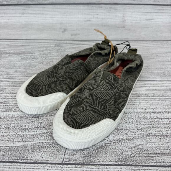 Roxy Women's Olive Leaf Printed Slip On Shoes Size 9 - Picture 2 of 12